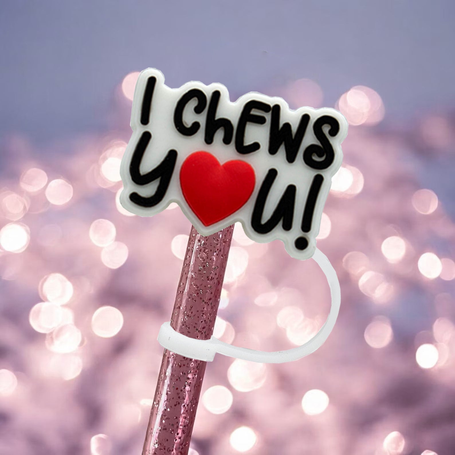 Valentine's Day Heart Straw Protector