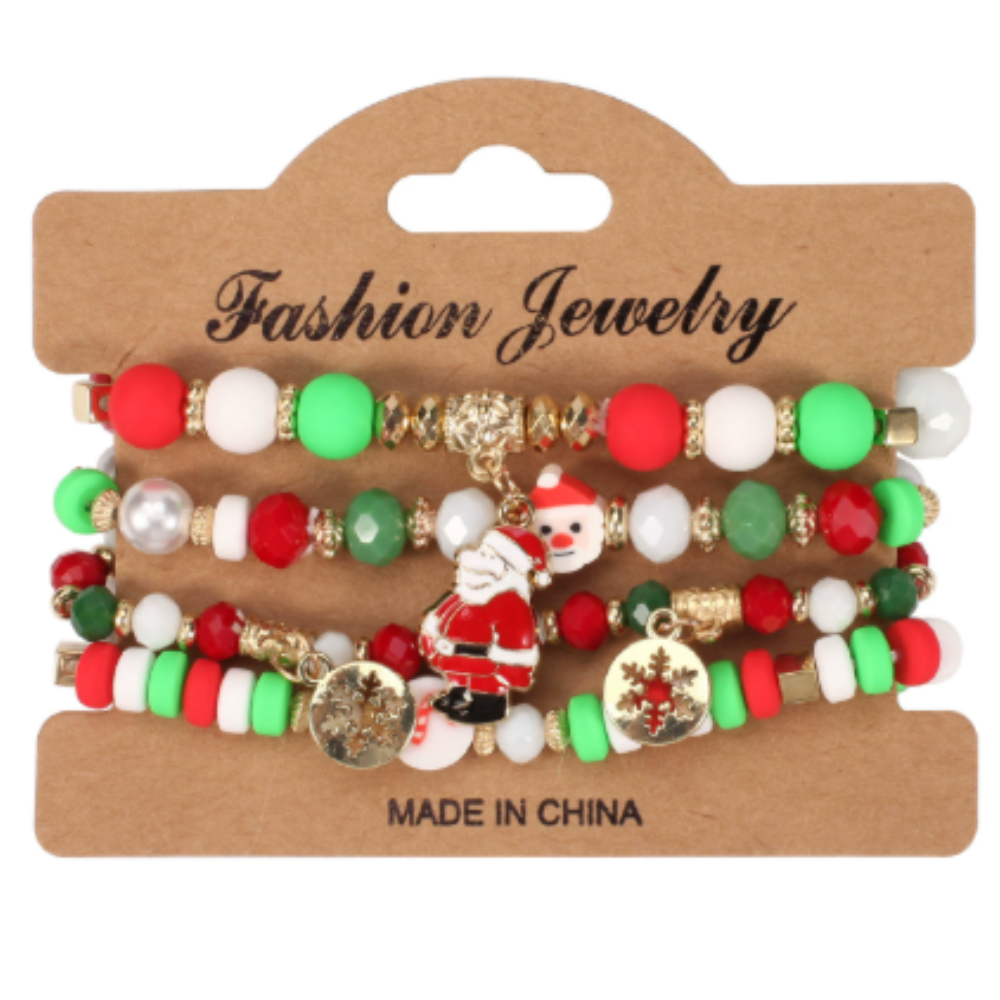 Christmas Element Bead Bracelet