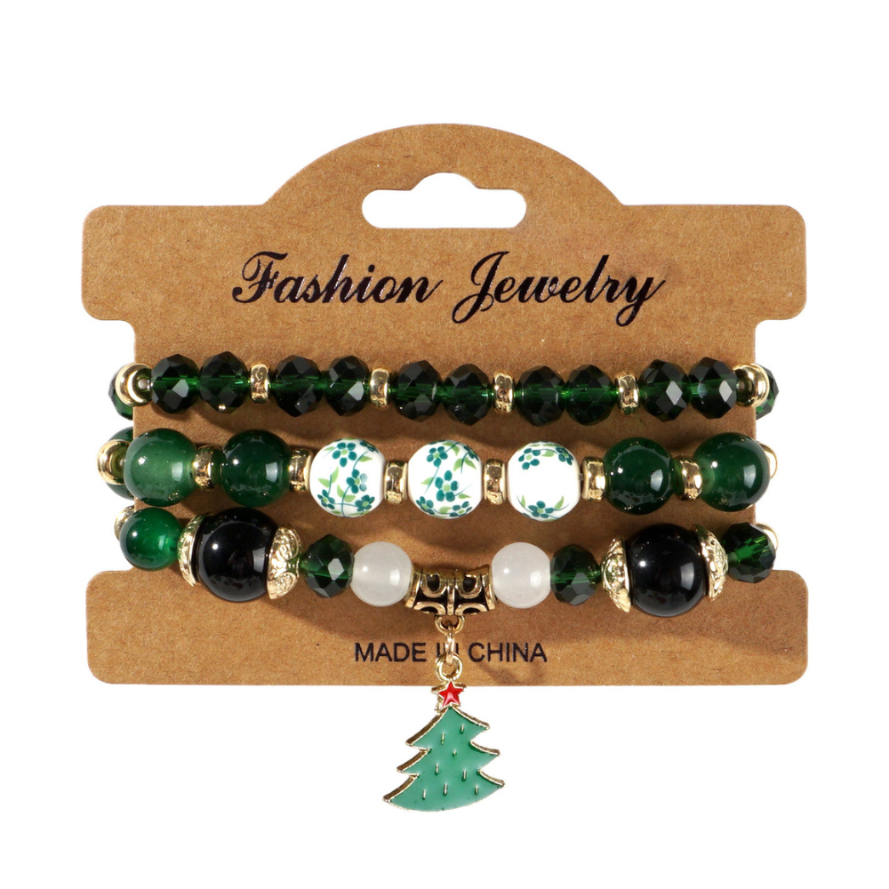 Fun Christmas Beaded Bracelet