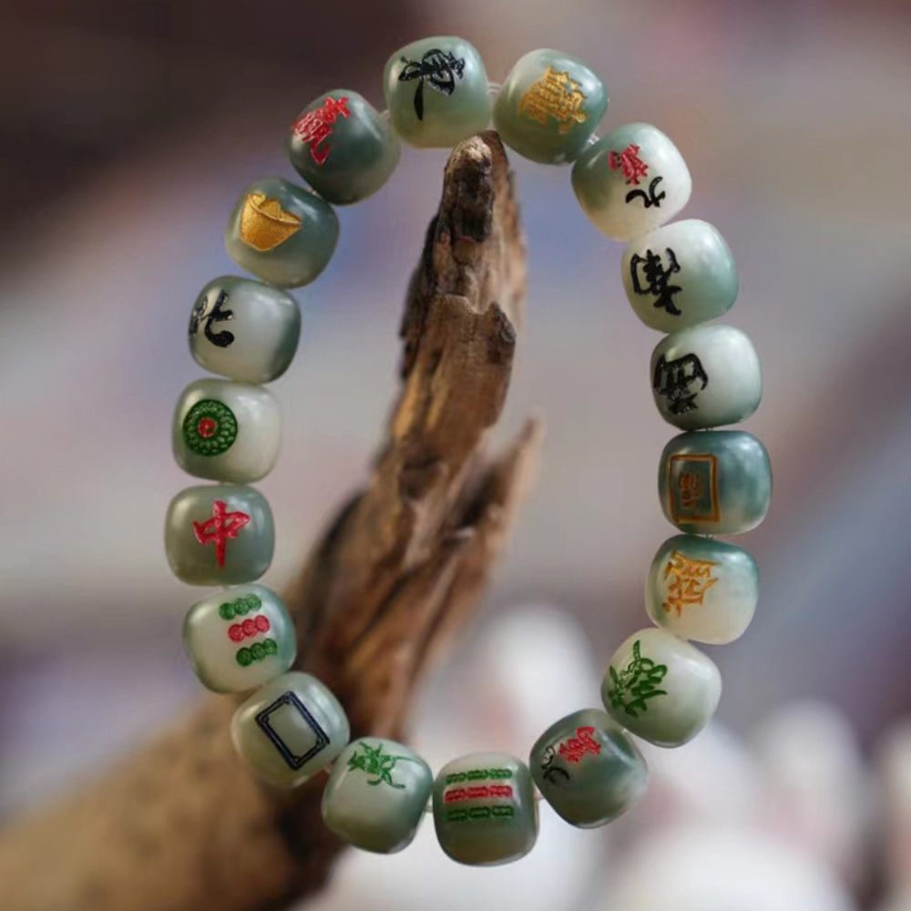 Unique Mahjong Beaded Bracelet