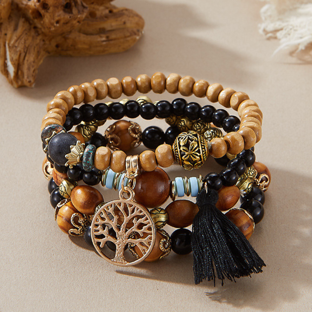 Bohemian Tassel Beaded Bracelet