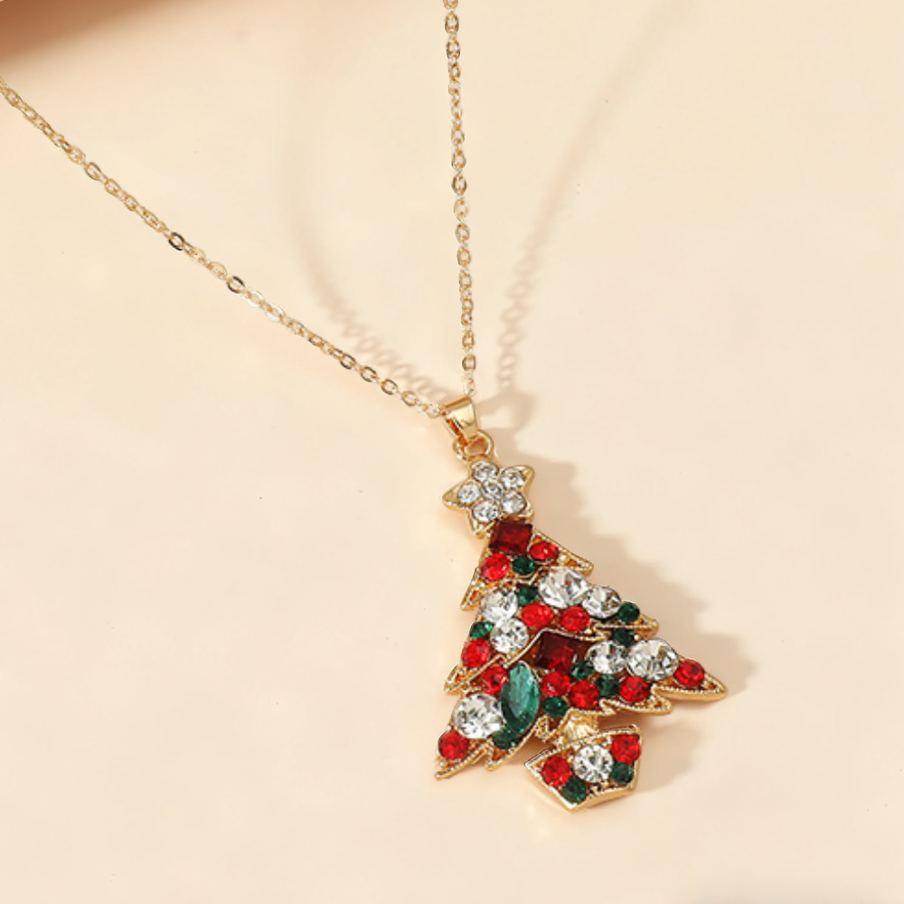 Christmas Tree Diamond Necklace