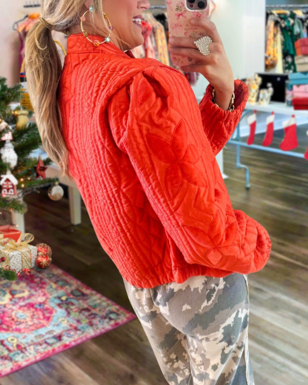 Unique Floral Quilted Jacket