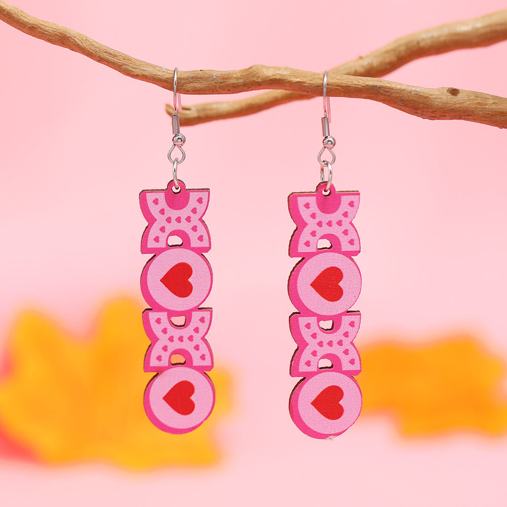 Stylish XOXO Heart Earrings