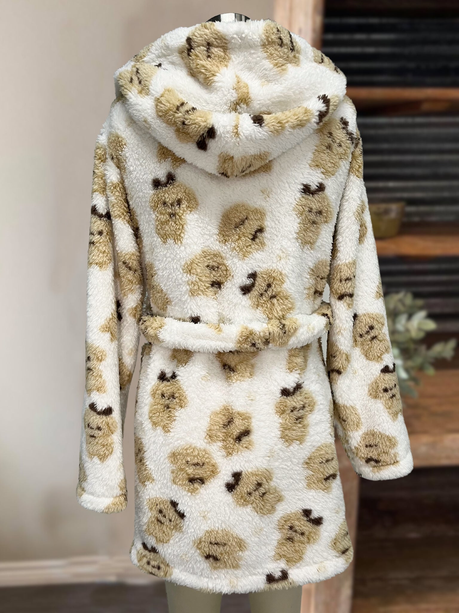 Plush Hooded Robe Puppy Pajama