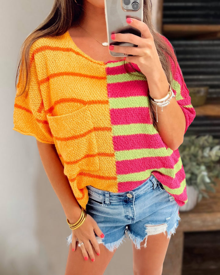 Surprise Trip Striped T-shirt