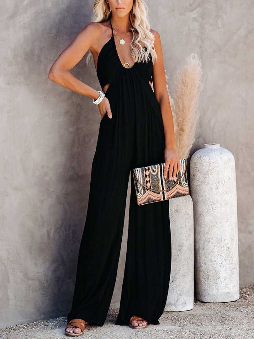 Halterneck Strapless Jumpsuit