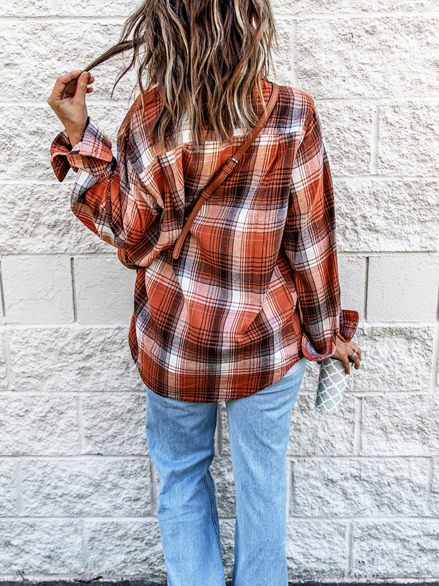 Breathable Plaid Boyfriend Shirt