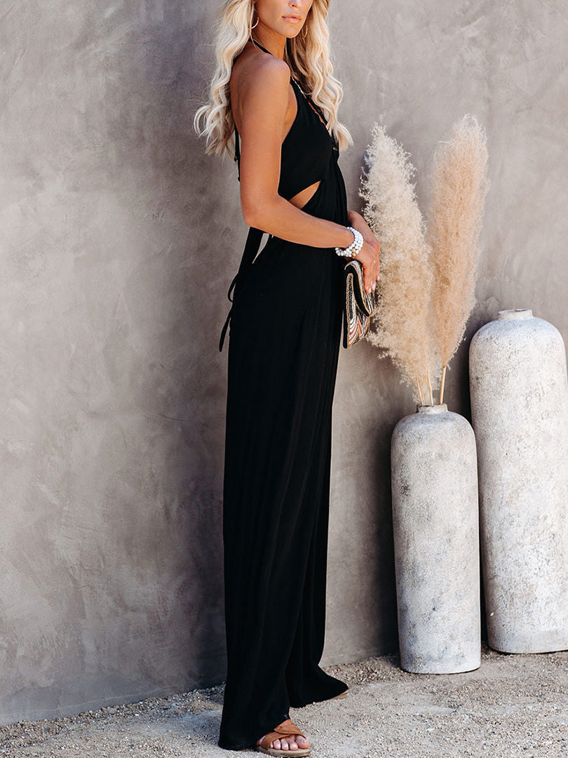 Halterneck Strapless Jumpsuit