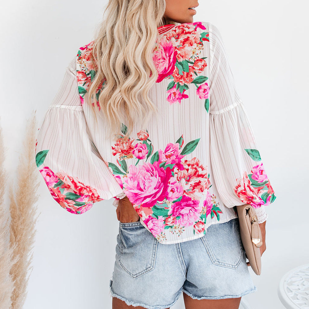 Rose Printed Blouse