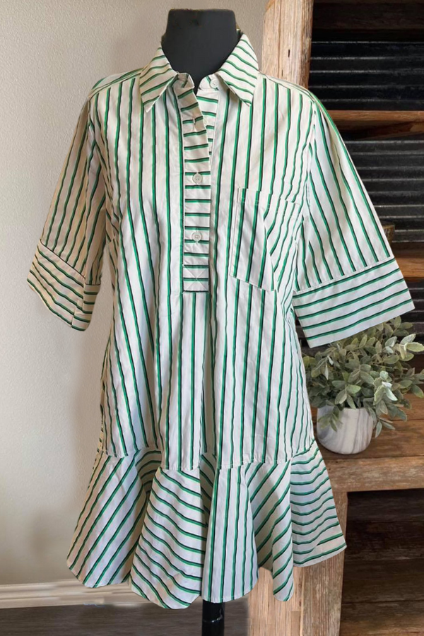 Bay Breeze Striped Mini Dress