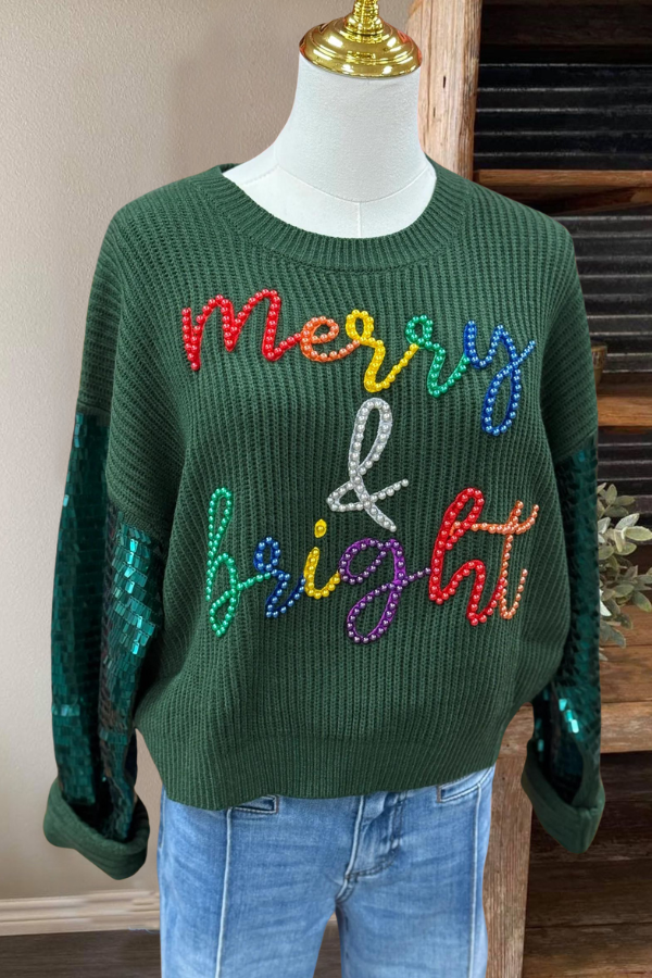 Merry & Bright Sequined Sweater