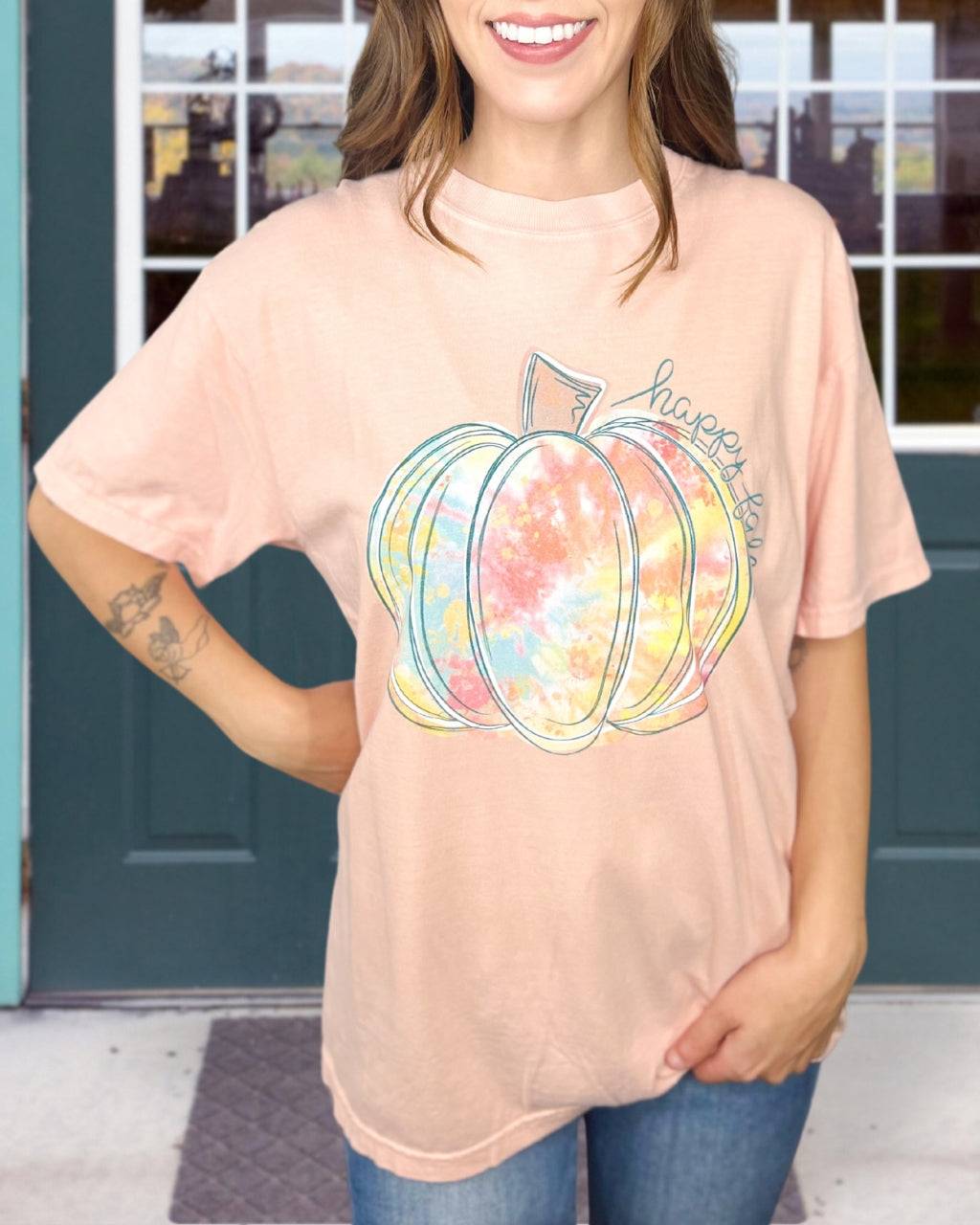 Vibrant Pumpkin Tee