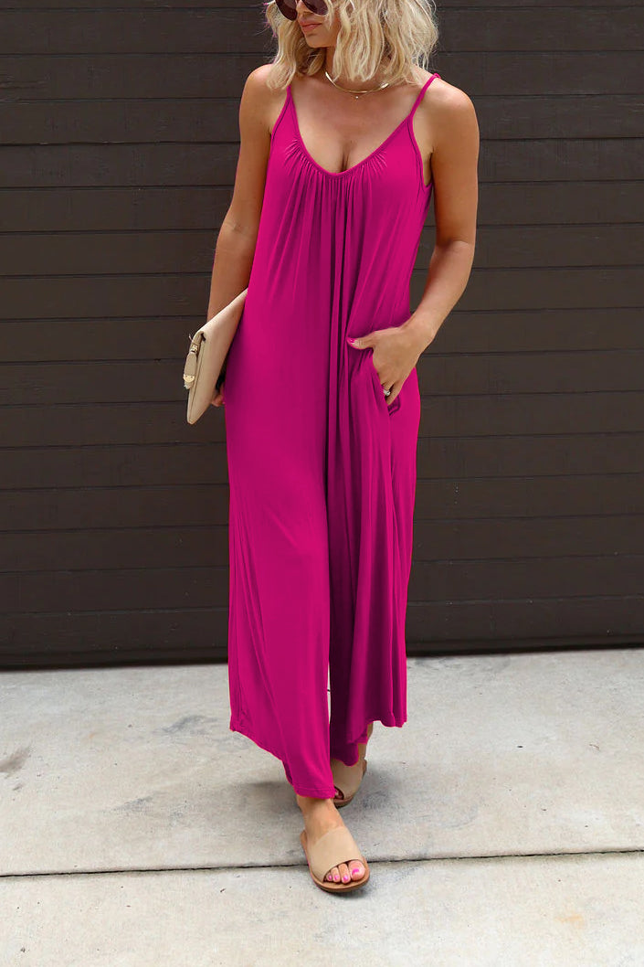 Sling Pocket Wide Leg Jumpsuit