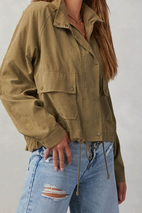 Suede-Like Lightweight Jacket