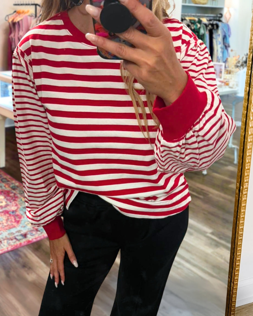 Mixed Stripe Pullover