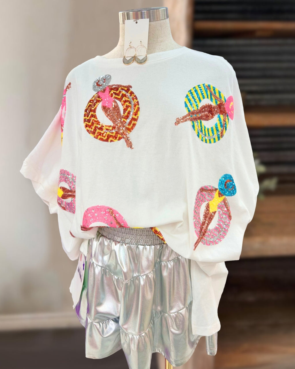 Pool Girl Sequin Tee