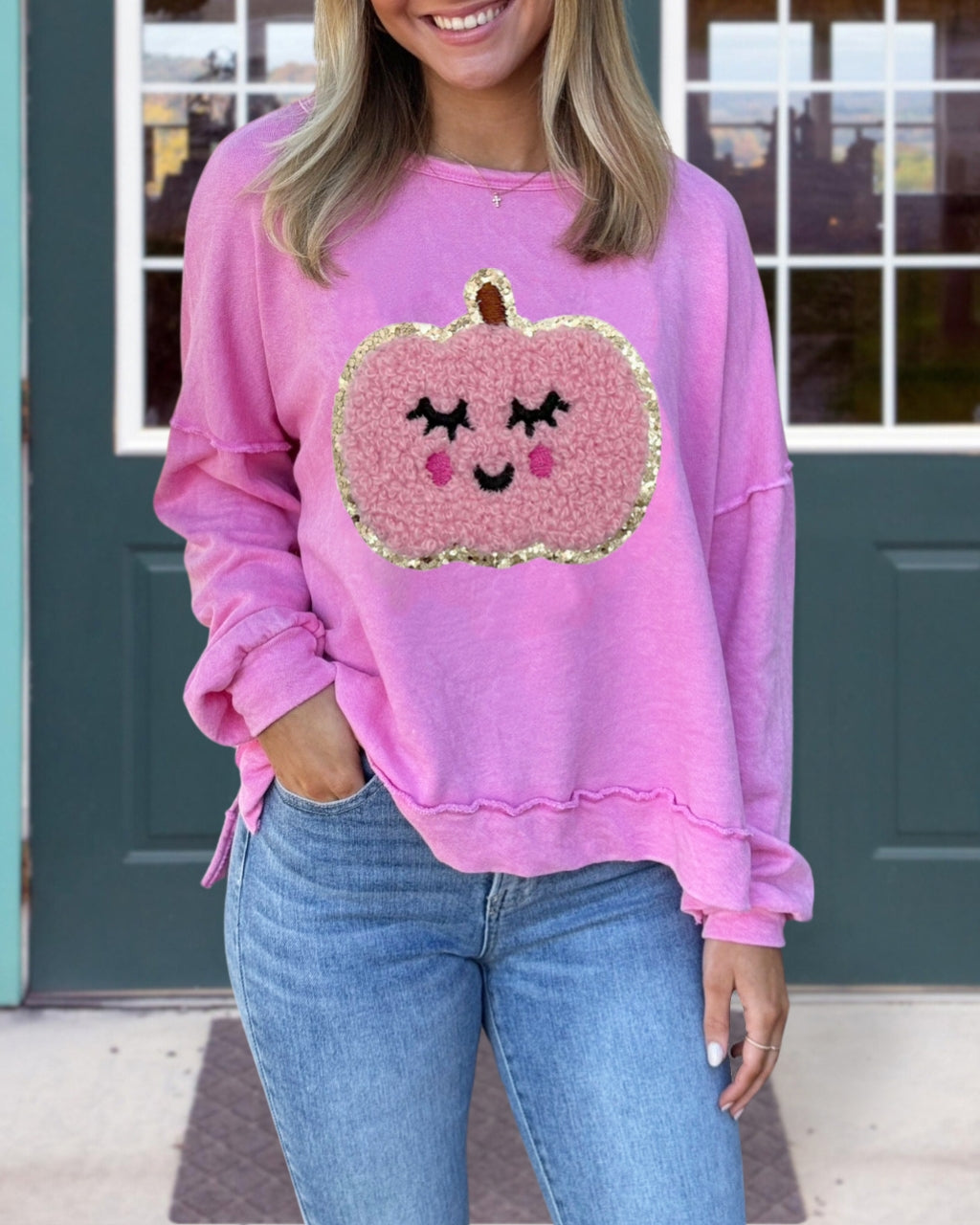 Cute Face Pumpkin Pullover