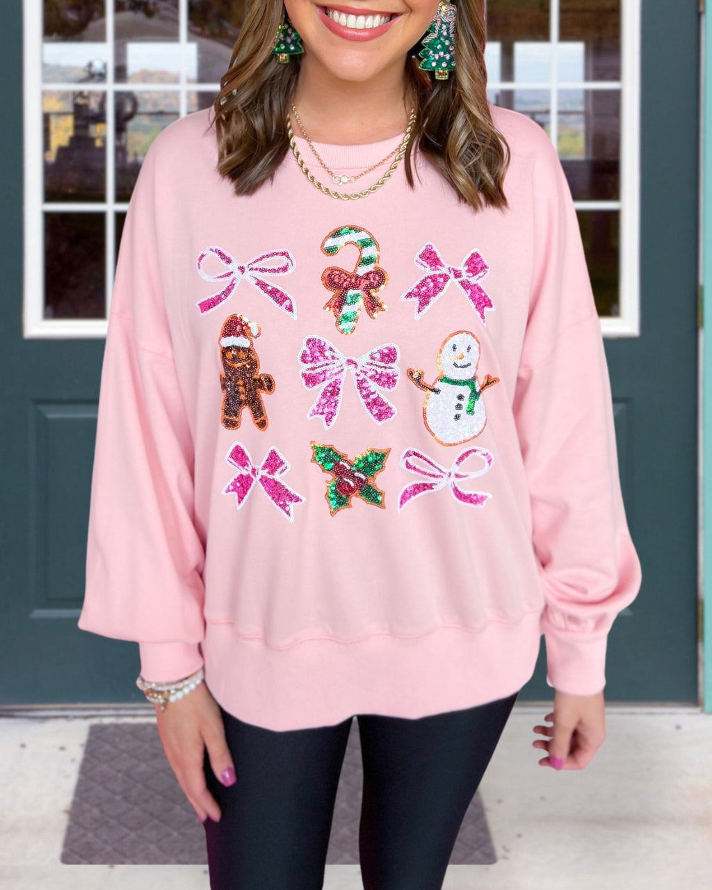 Festive Xmas Sequin Sweatshirt