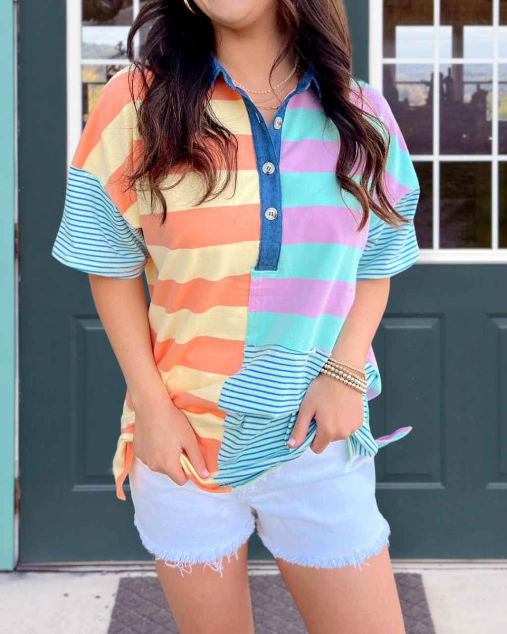 Ice Cream Striped Tee