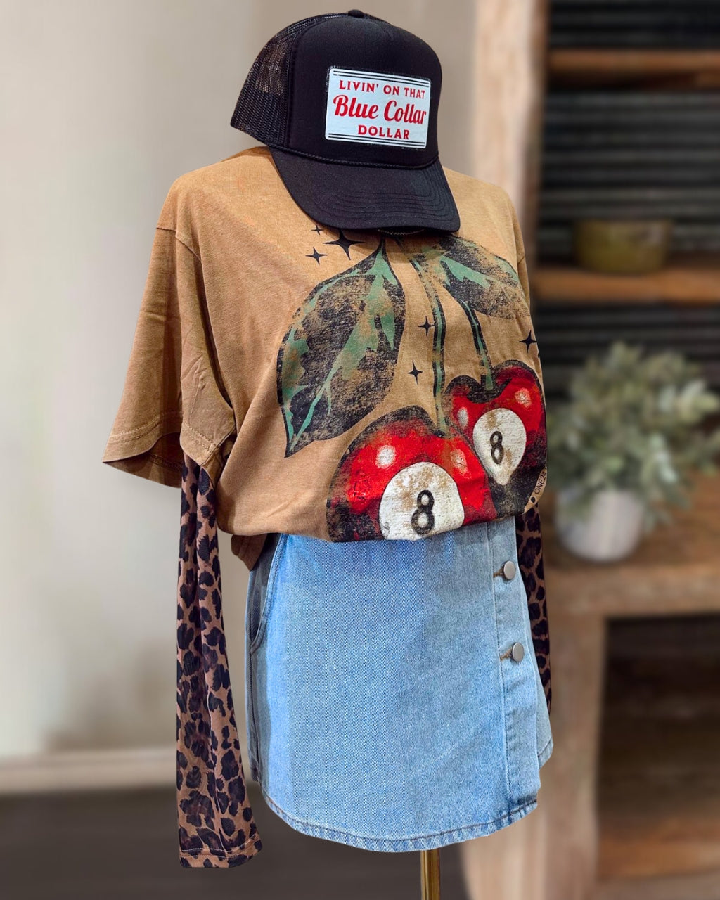 Cherry Eights Fun Tee