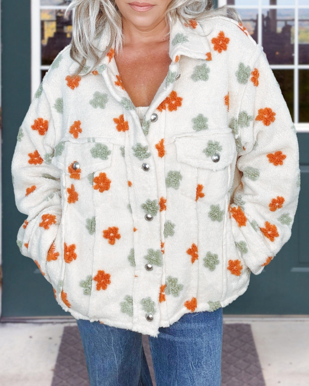 Florals Fleece Jacket