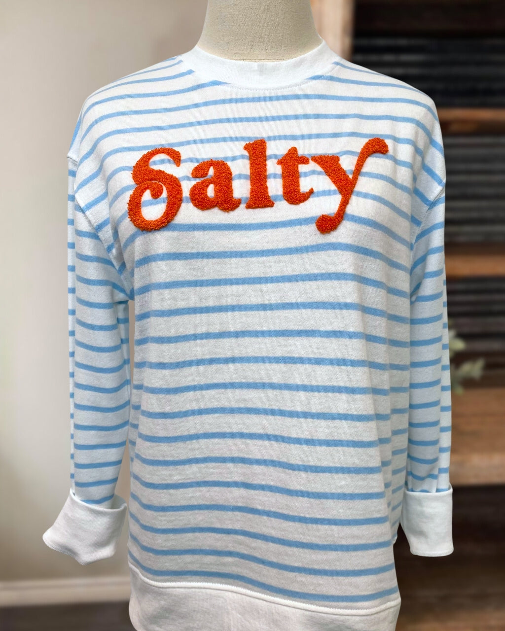 Salty Striped Sweatshirt