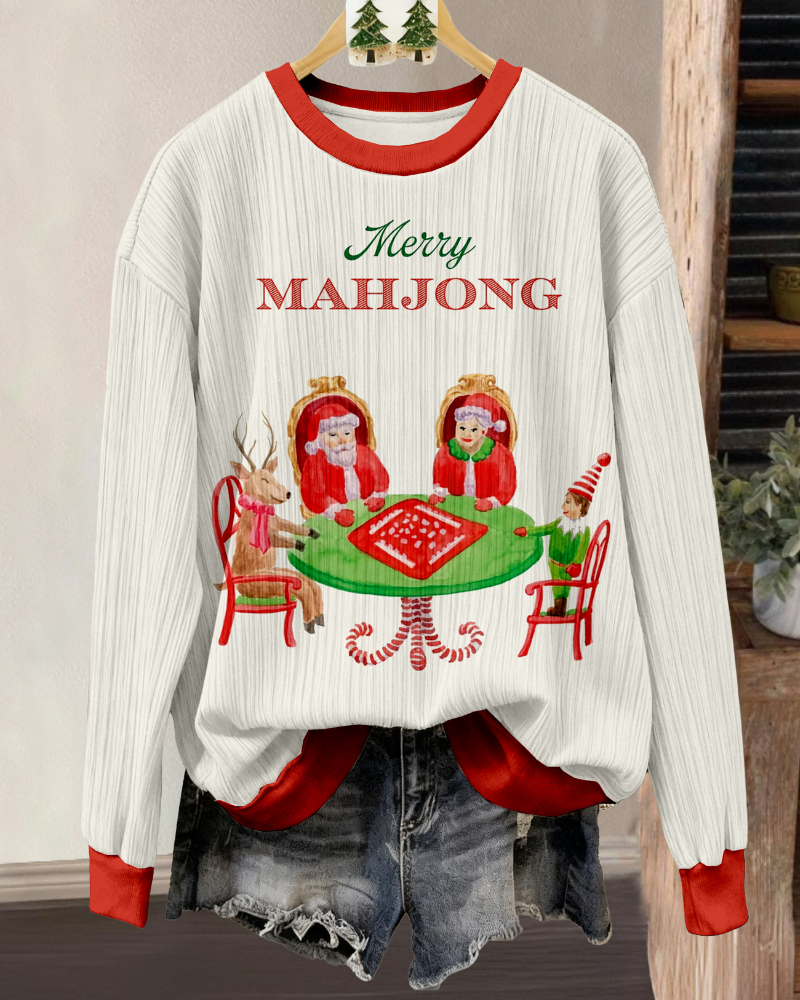 Christmas Party Mahjong Sweatshirt