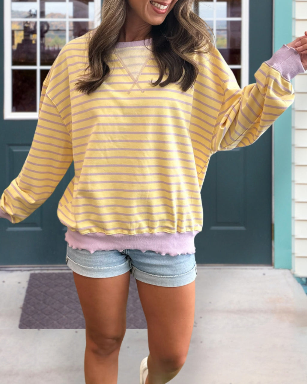 Striped Relax Vibe Sweatshirt