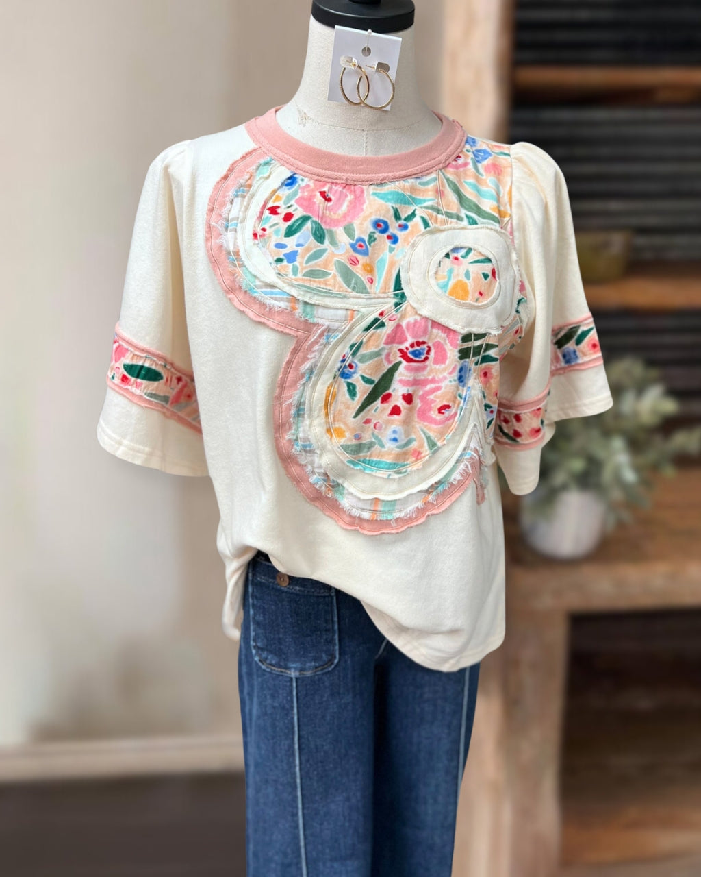 Patchwork Floral Tee