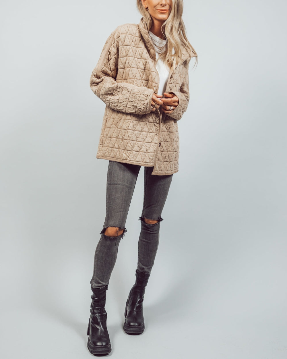 Oversize Soft Quilted Jacket