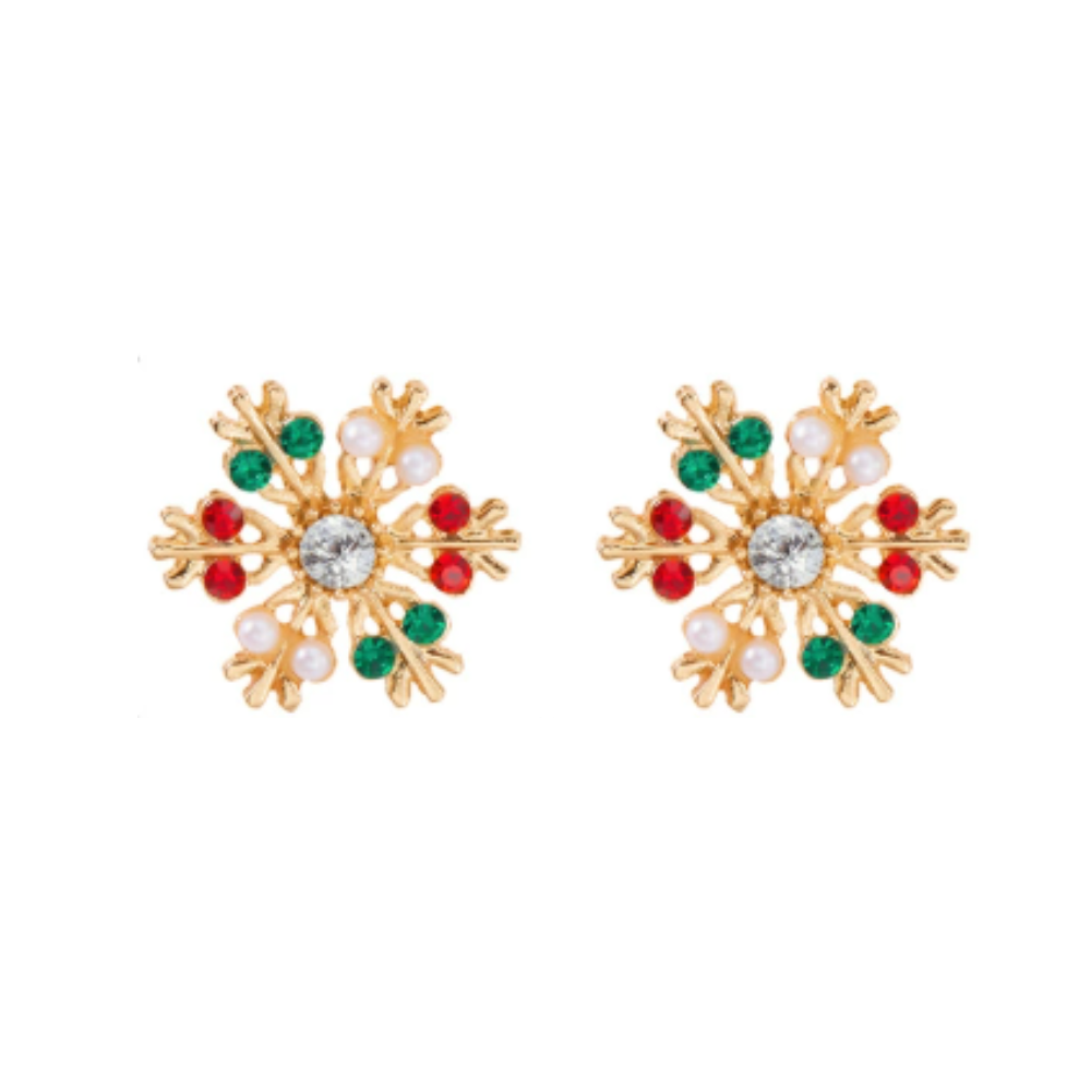 Fun Christmas Snowflake Earrings