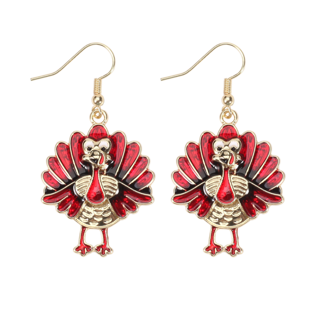 Thanksgiving Turkey Trim Earrings