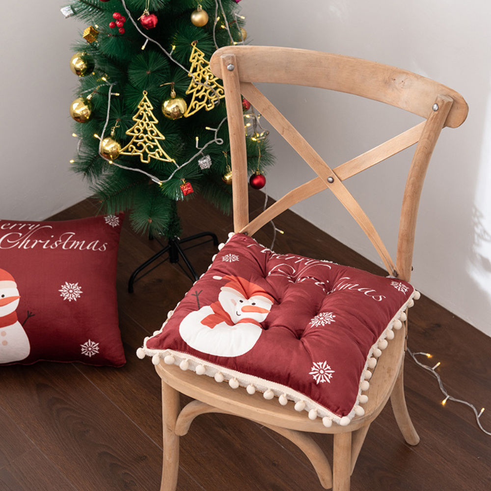 Christmas Trim Plush Cushion
