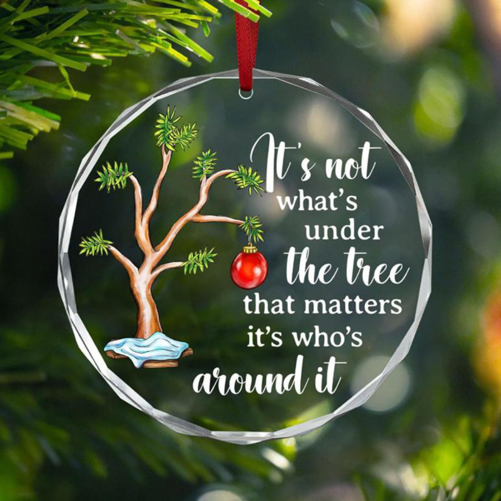 Christmas Trim Glass Ornament