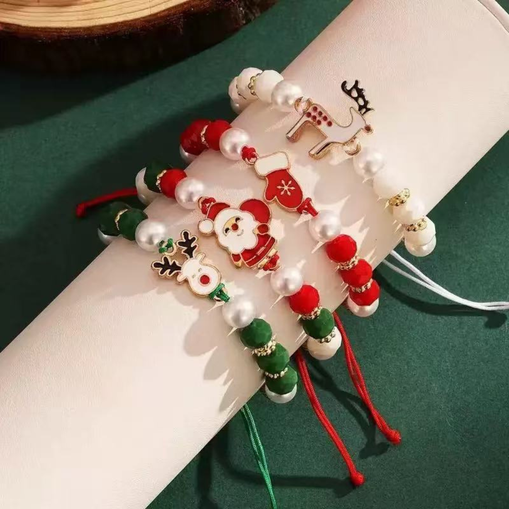 Unique Christmas Beaded Bracelet