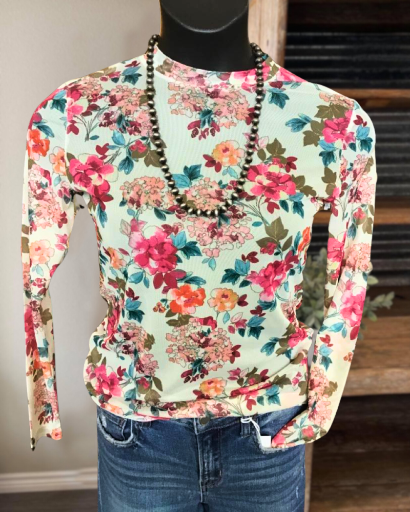 Garden Party Crew Neck Top