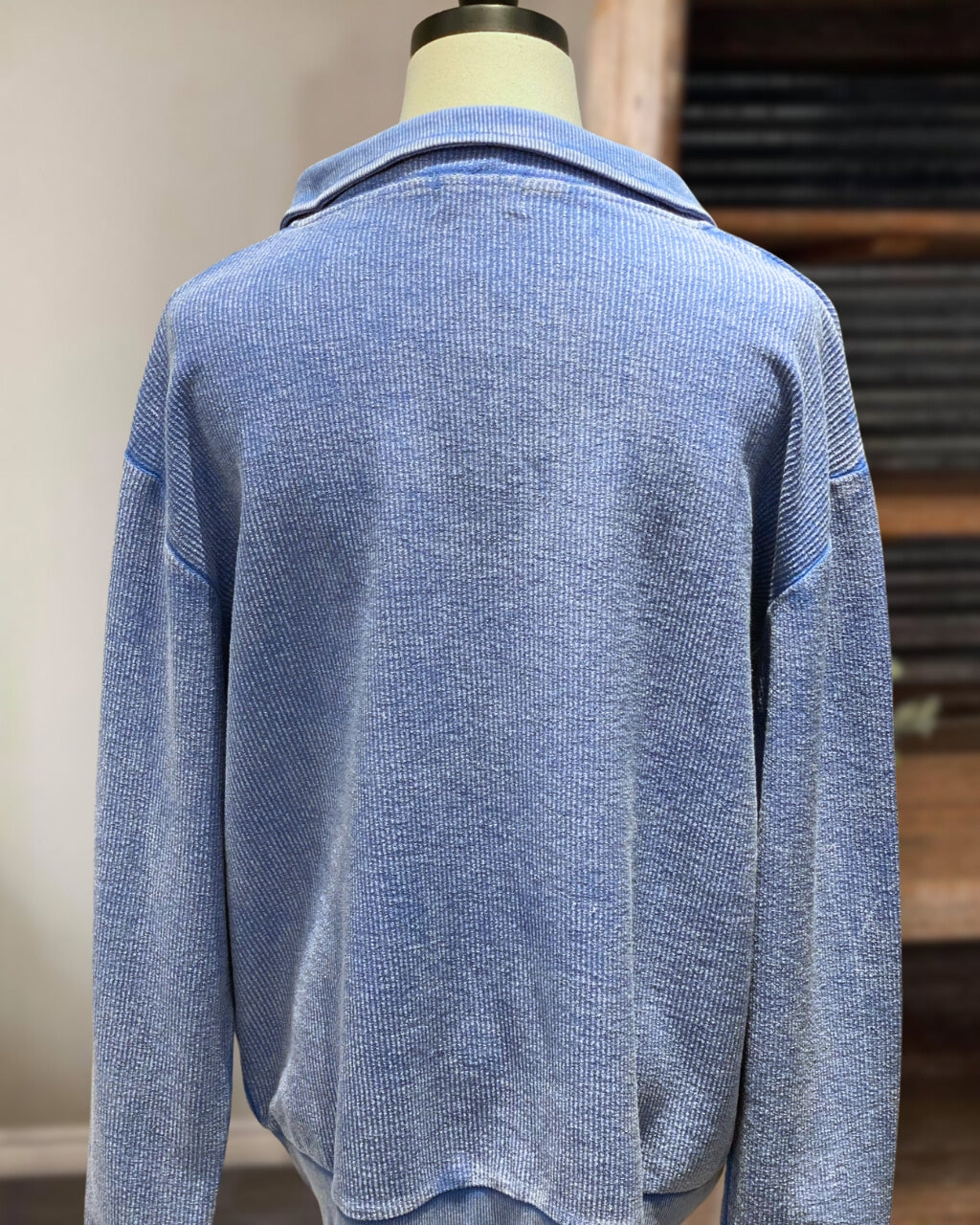 Washed Corduroy Pullover