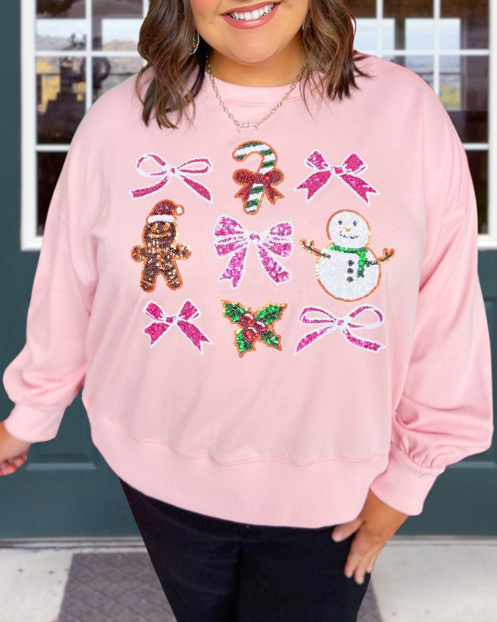 Festive Xmas Sequin Sweatshirt