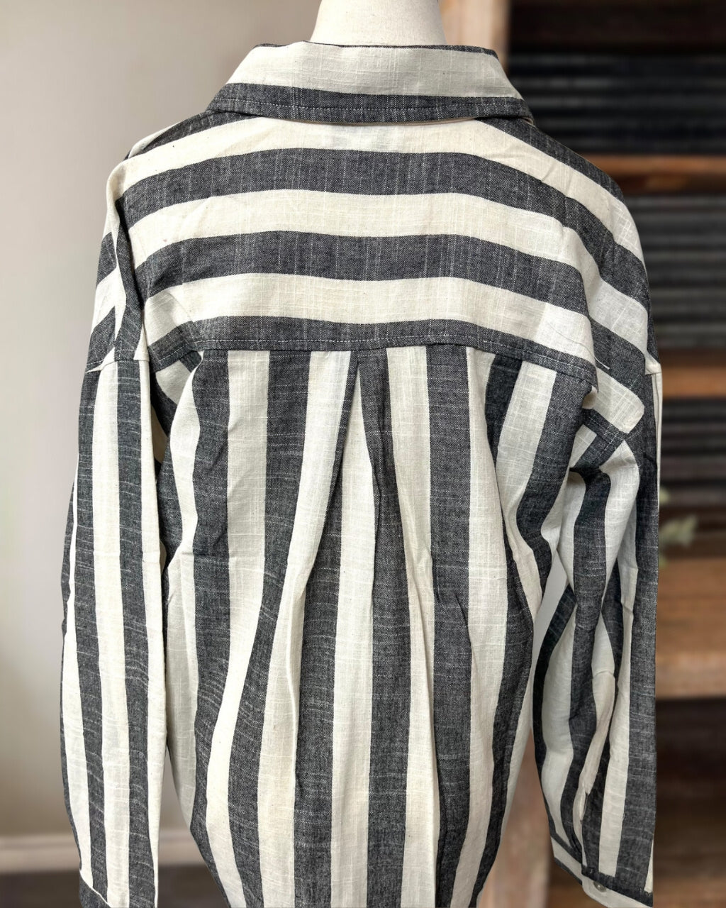 Neutral Striped Shirt