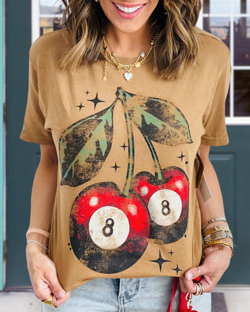 Cherry Eights Fun Tee