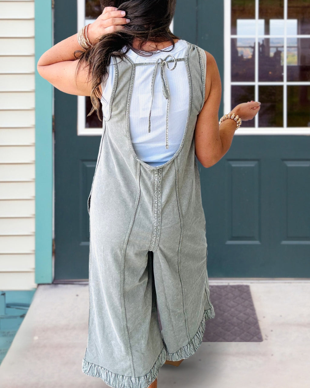 Washed Pockets Overall