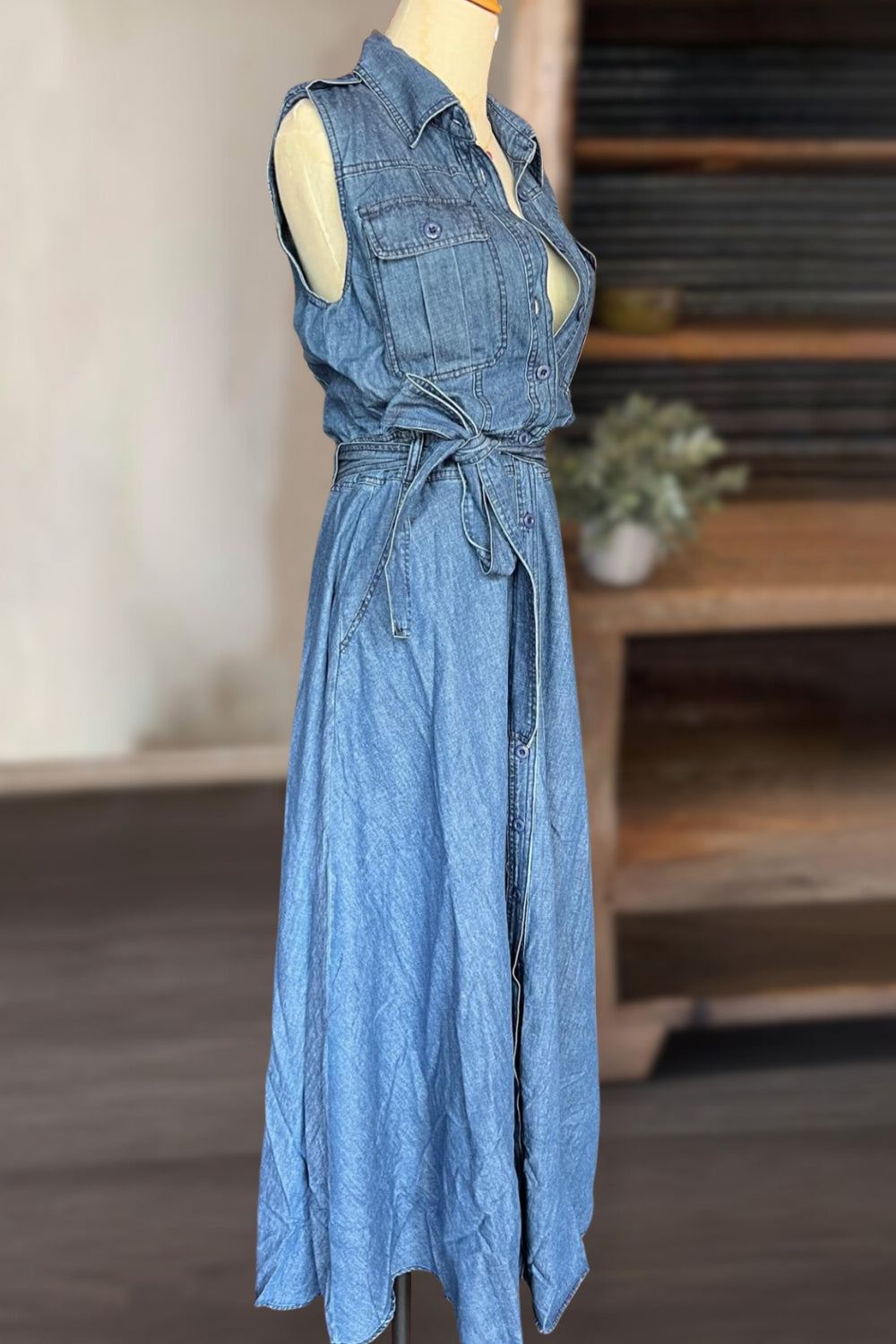 Day Out Denim Maxi Dress