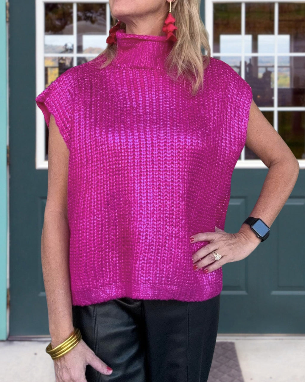 Metallic Foiled Sweater