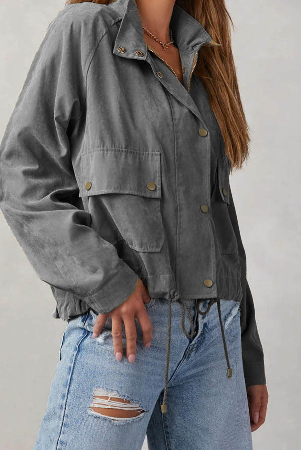 Suede-Like Lightweight Jacket