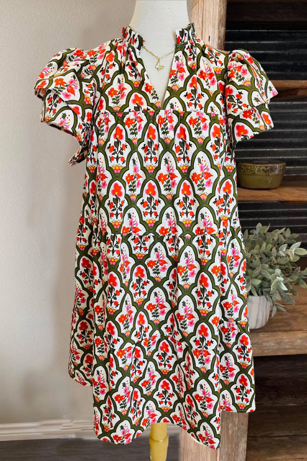 Garden Lattice Dress