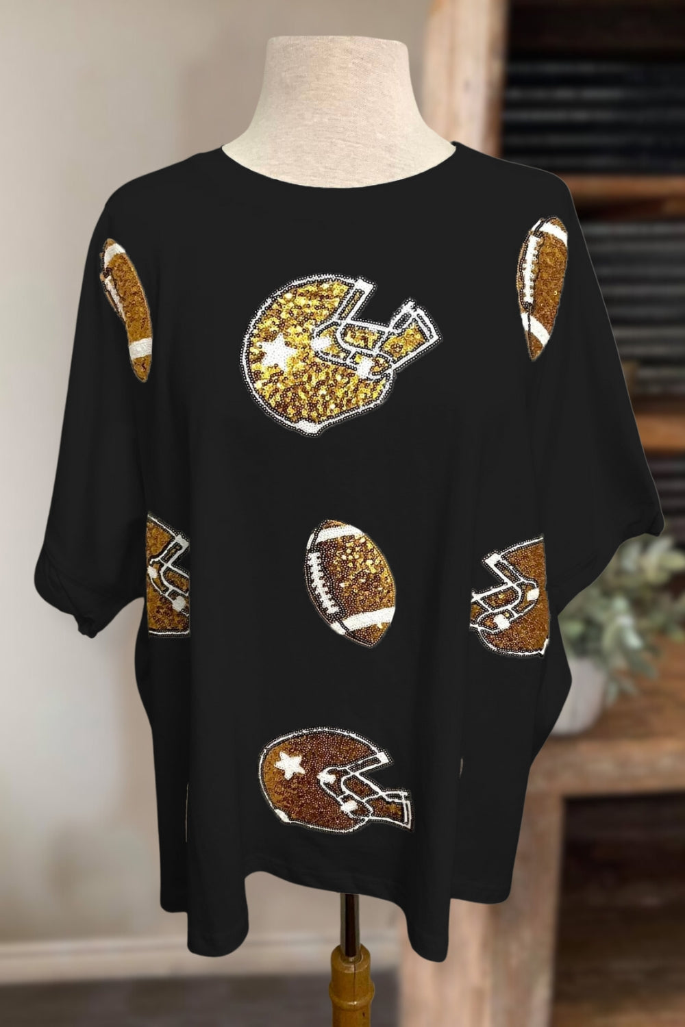 Football Game Sequin Tee