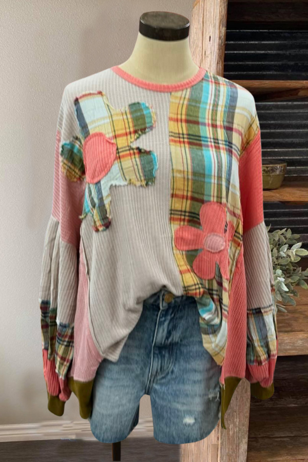 Patchwork Floral Enchanted Sweatshirt