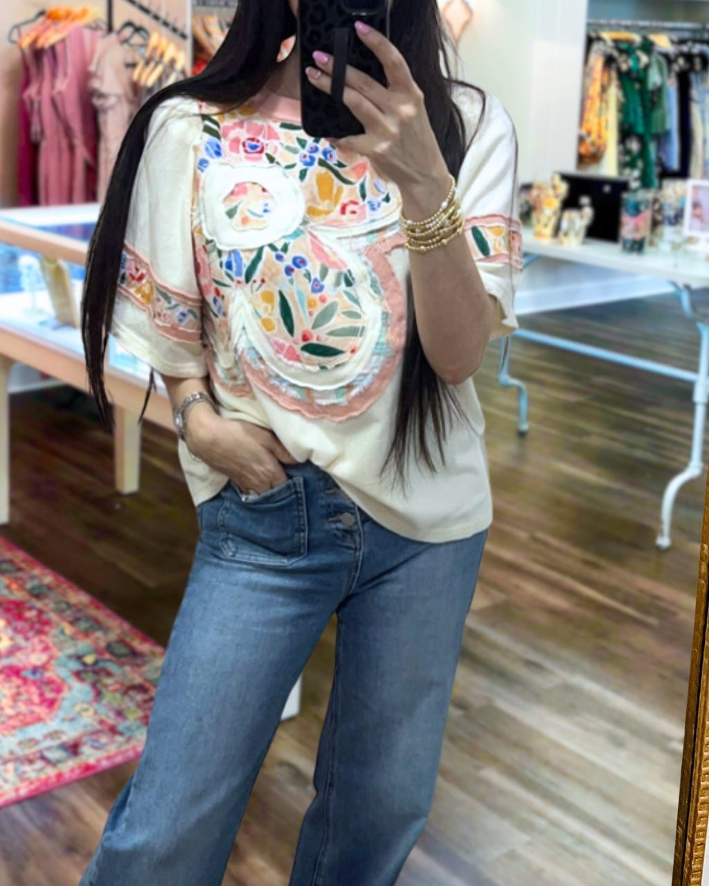 Patchwork Floral Tee