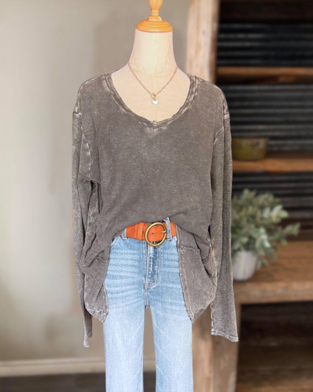 Vintage Wash Relaxed Pullover